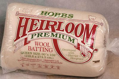 Hobbs Batting - Heirloom Wool Queen 90 in x 108 in